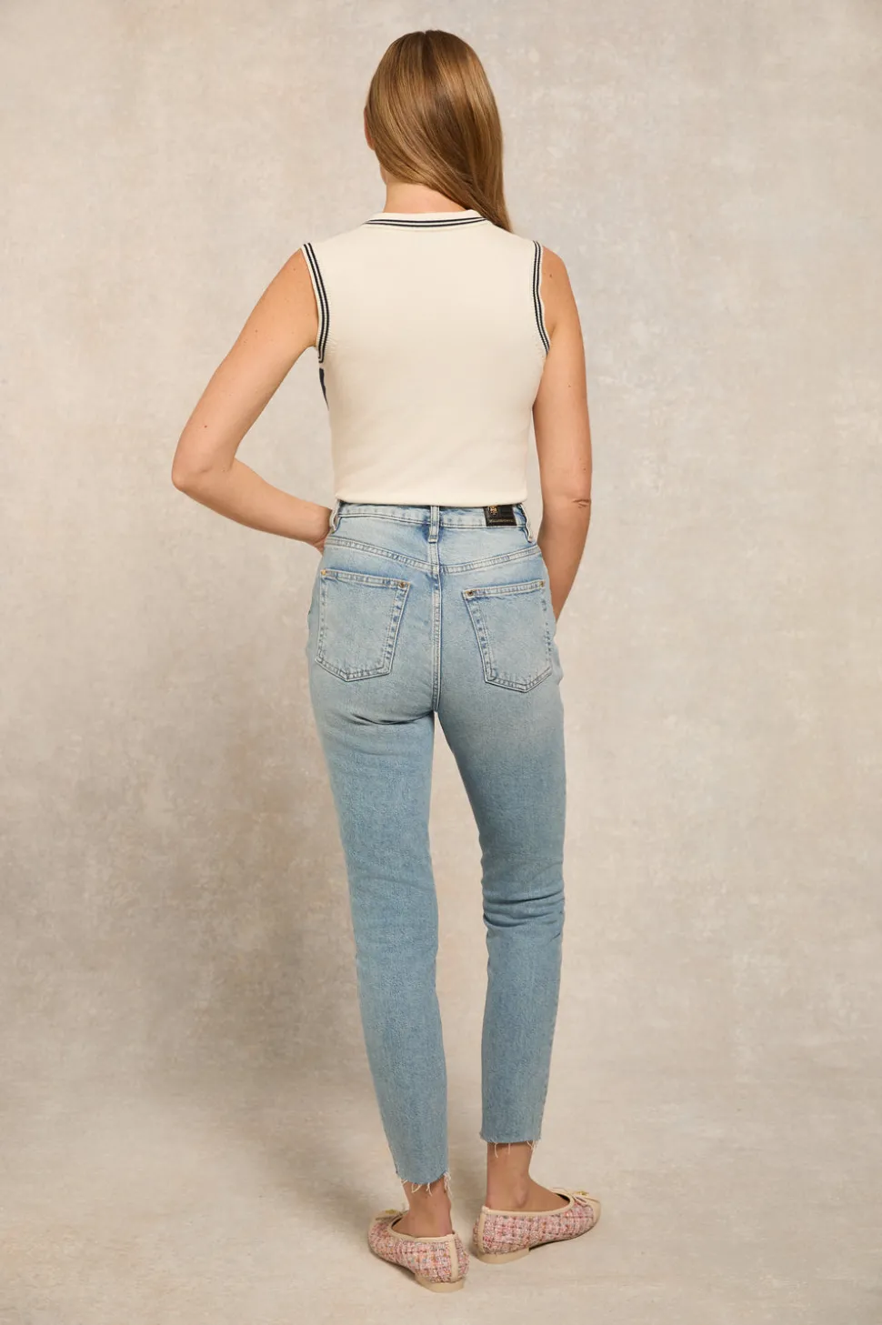 Layla Sleeveless Knitted Polo