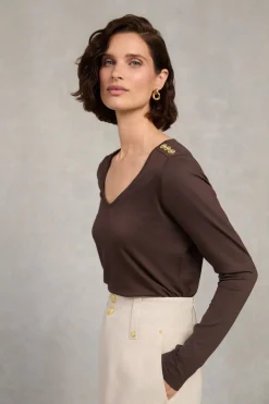 Long Sleeve V-Neck Tee