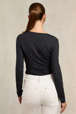 Long Sleeve V-Neck Tee