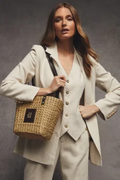 Mini Paloma Straw Tote