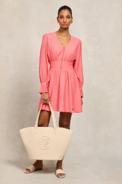 Phoebe V-Neck Mini Dress
