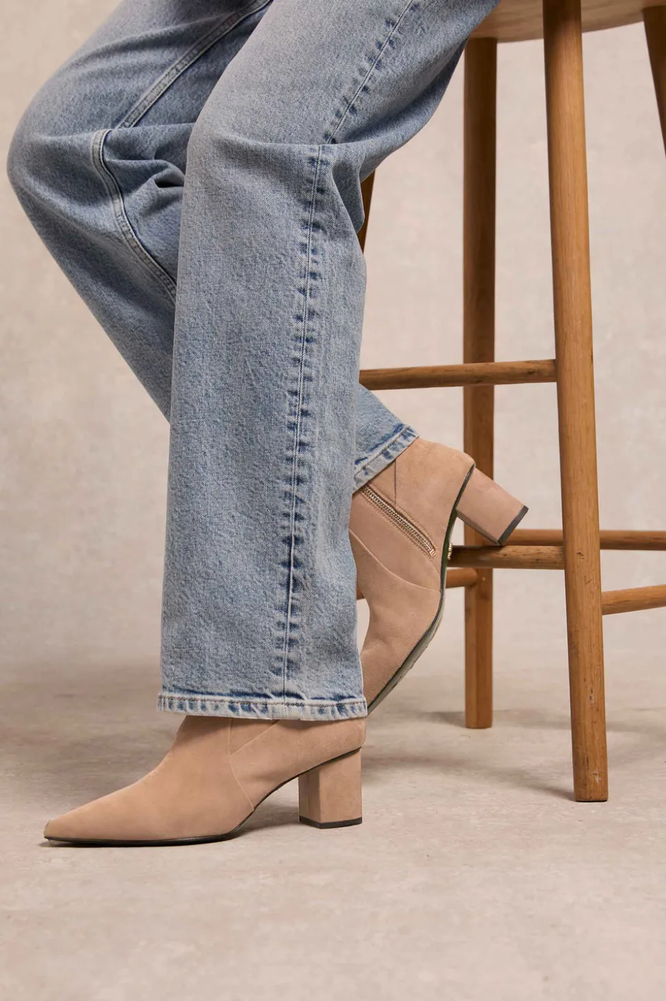 Regency Mid Heel Ankle Boot