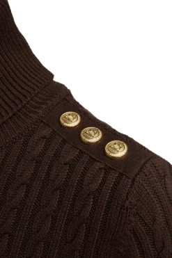 Seattle Roll Neck Cable Knit