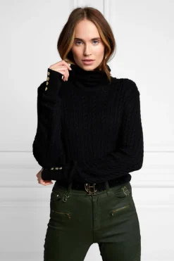 Seattle Roll Neck Cable Knit
