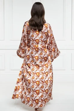Silk Full Length Dressing Gown