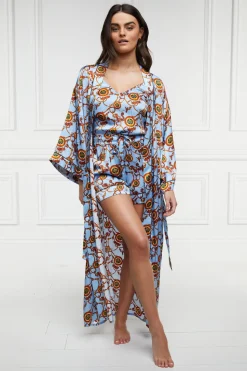 Silk Full Length Dressing Gown