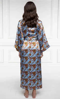 Silk Full Length Dressing Gown