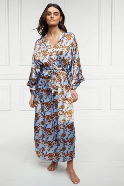 Silk Full Length Dressing Gown