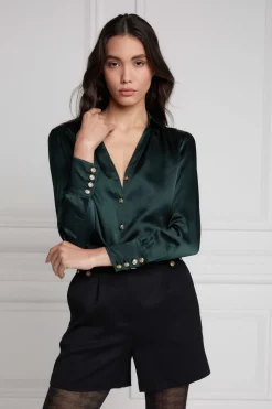 Silk V-Neck Blouse