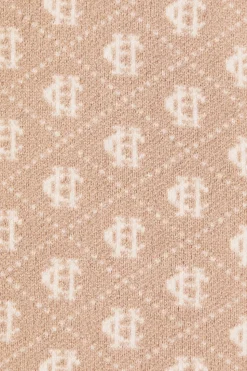 Sleeveless Knitted Monogram Polo