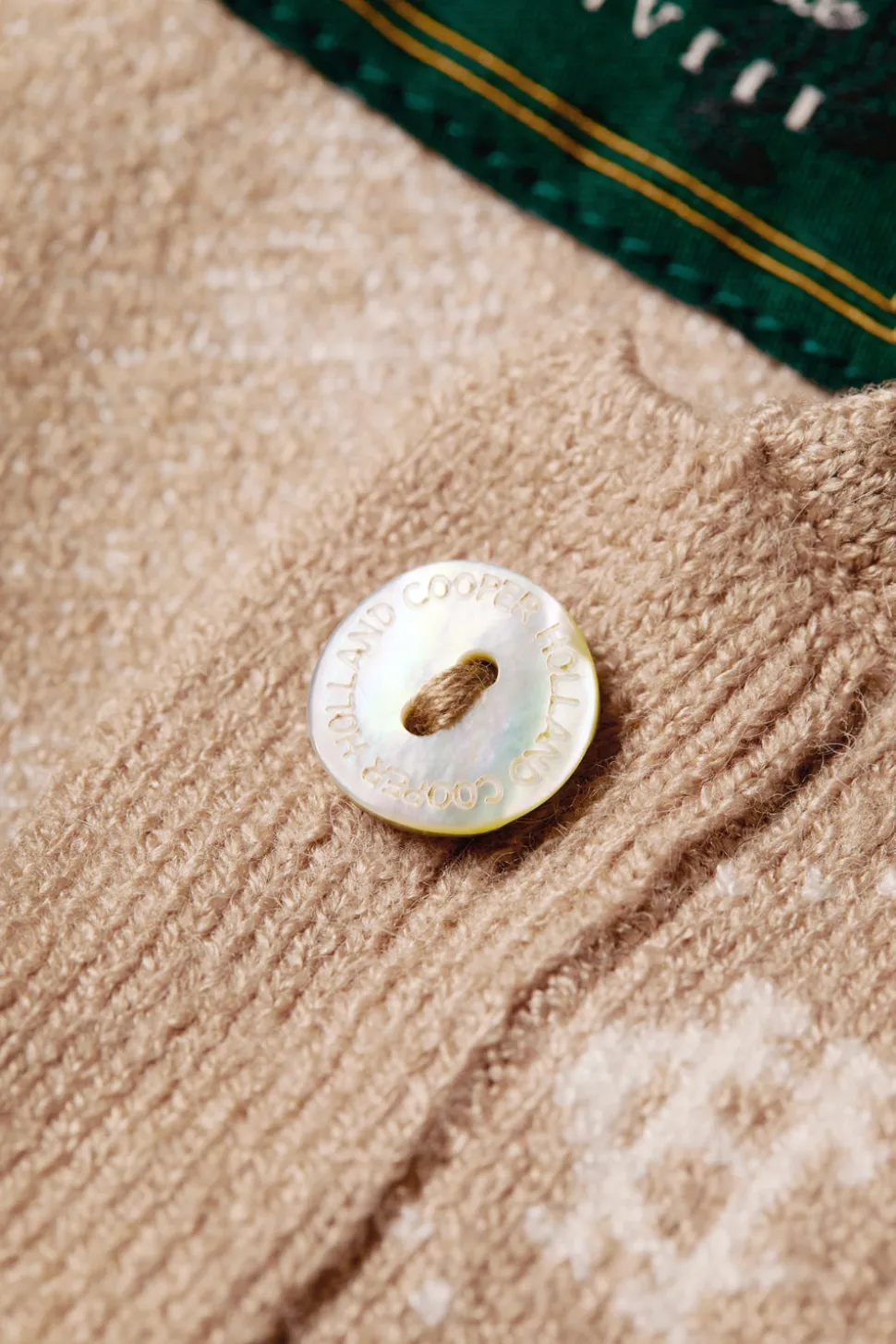Sleeveless Knitted Monogram Polo