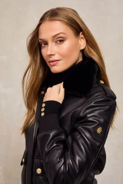 Sloane Leather Bomber