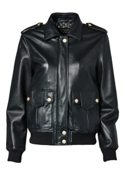 Sloane Leather Bomber