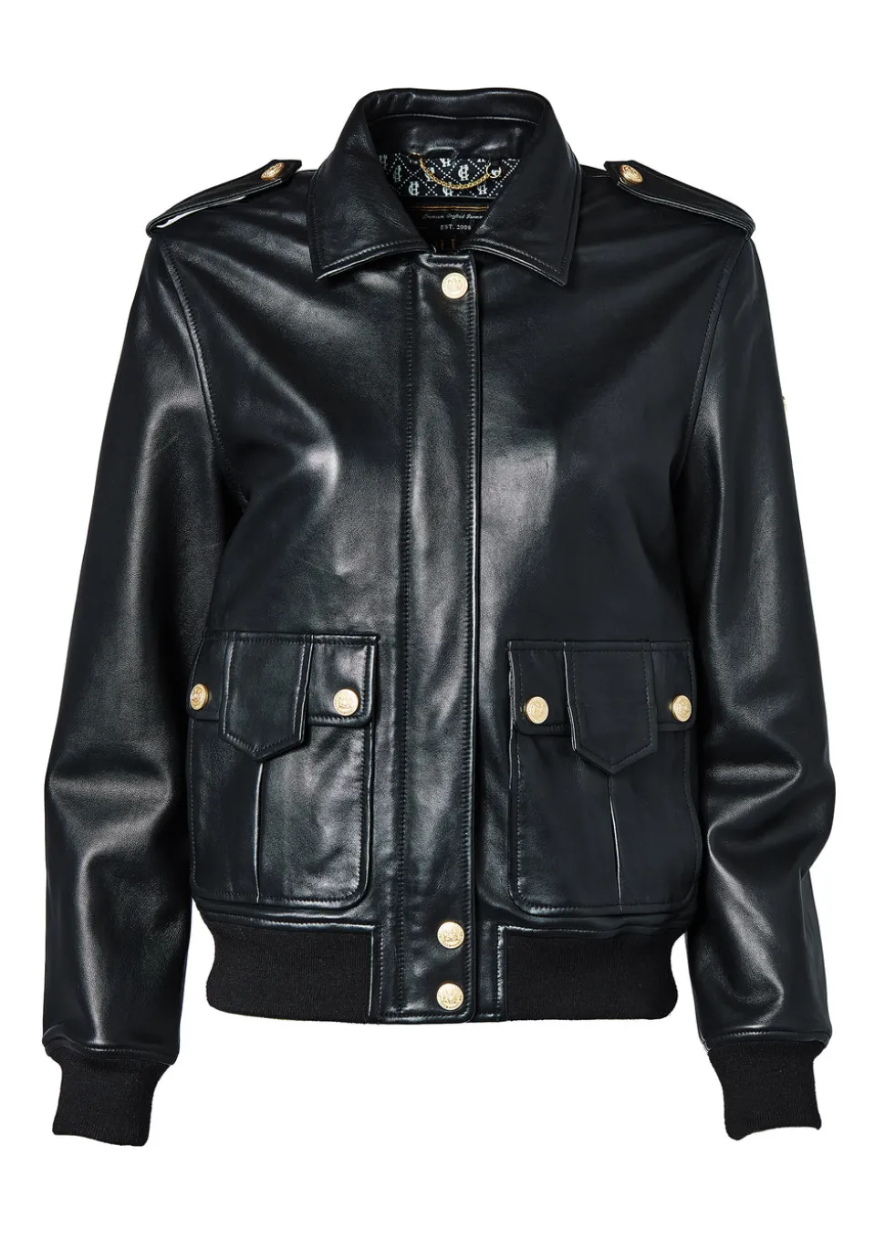 Sloane Leather Bomber