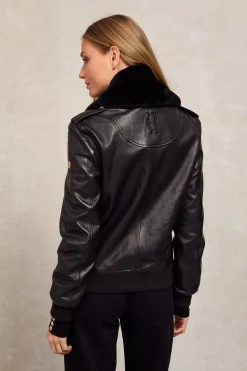 Sloane Leather Bomber