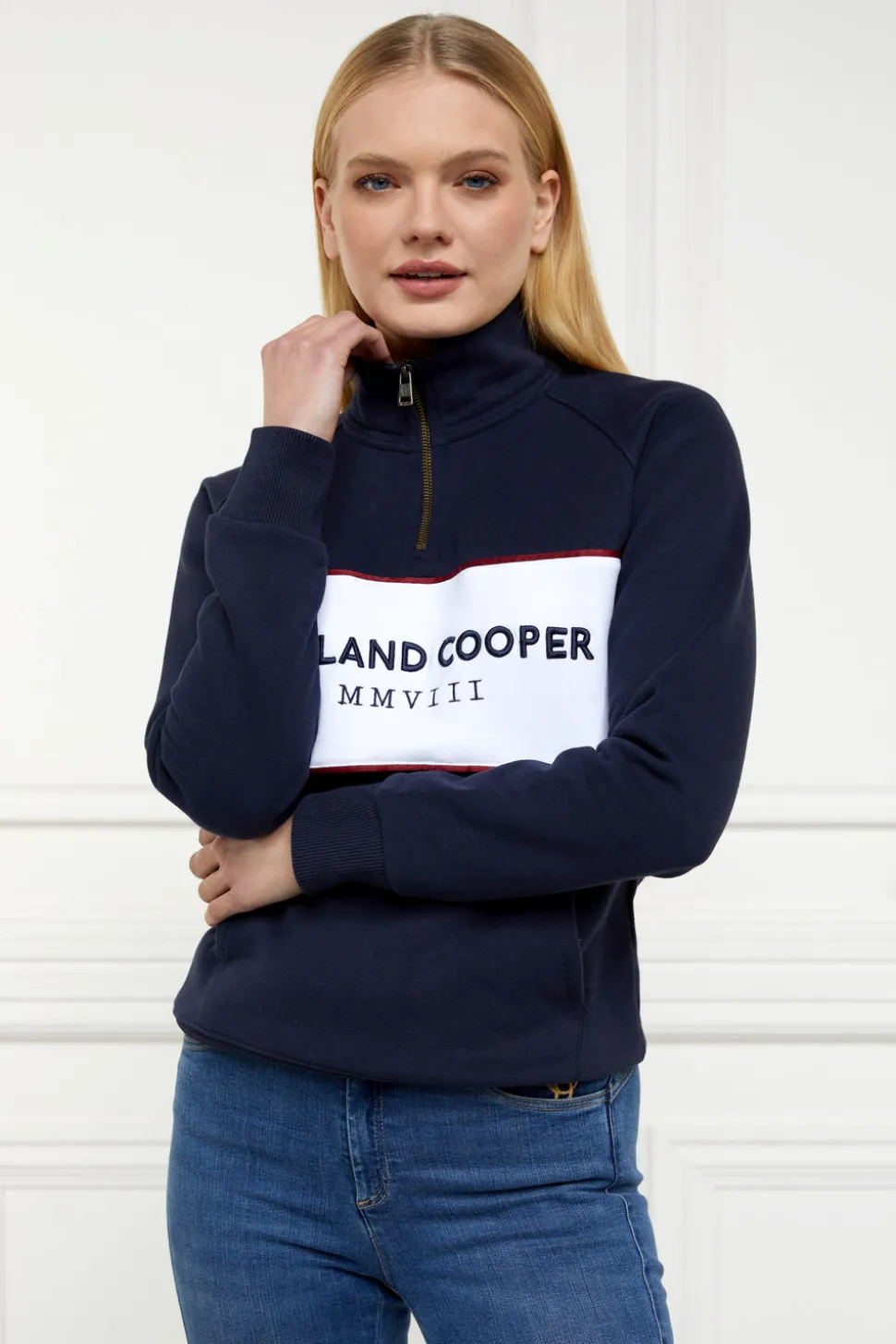 Sporting Heritage Zip Henley