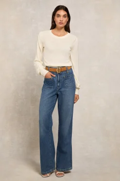 Structured Kelsie Crew Neck Knit