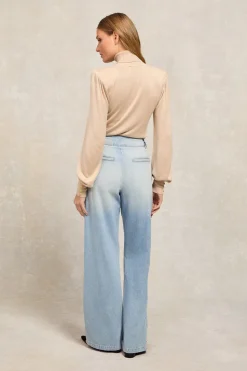Tailored Wide Leg Jean