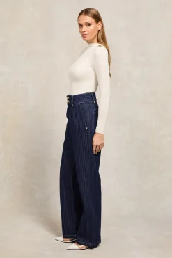 Tailored Wide Leg Jean