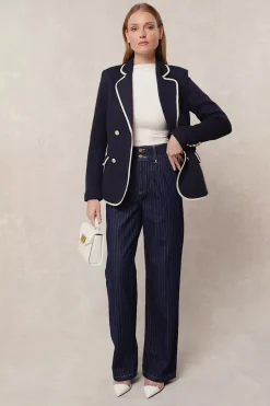 Tailored Wide Leg Jean