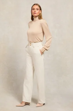 Tailored Wide Leg Jean