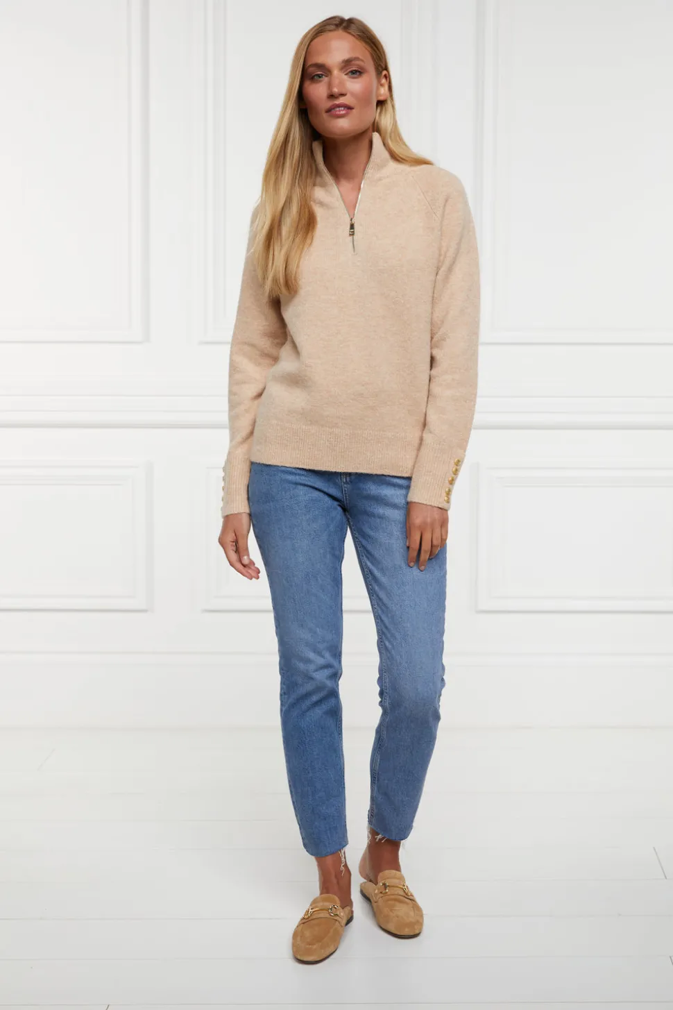 Tori Quarter Zip Knit