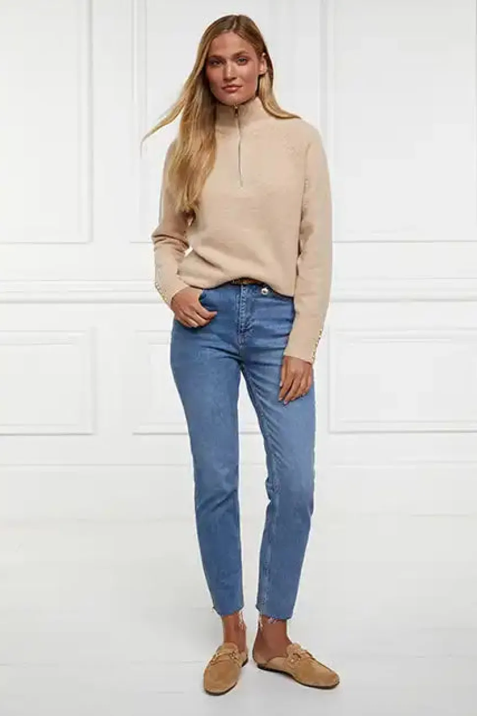 Tori Quarter Zip Knit