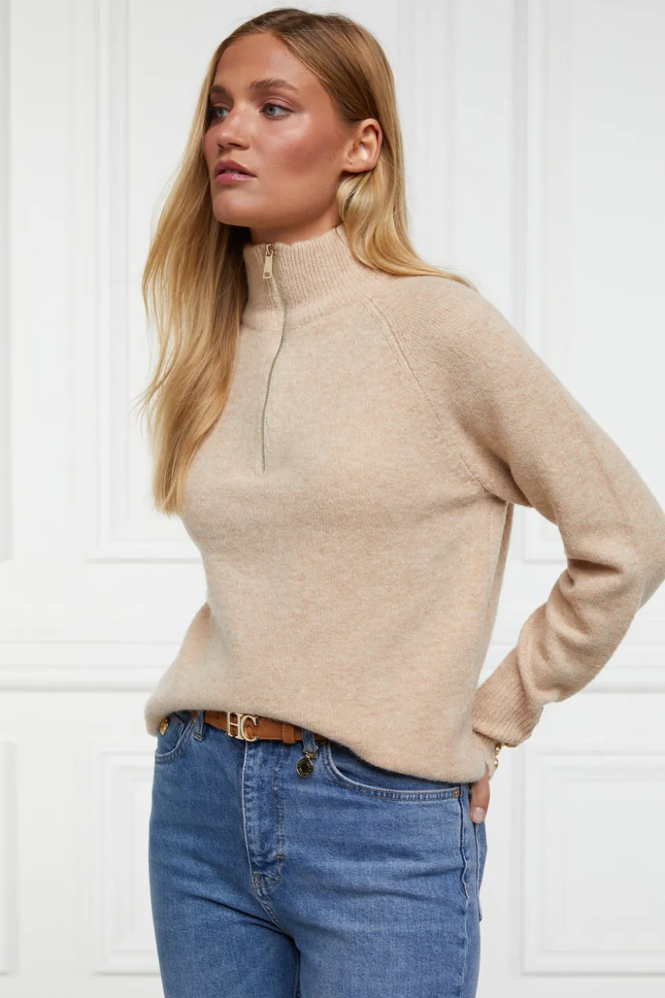 Tori Quarter Zip Knit