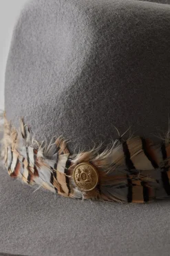 Trilby Hat Double Feather Band