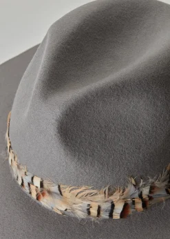 Trilby Hat Double Feather Band