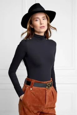 Trilby Hat Gold Feather