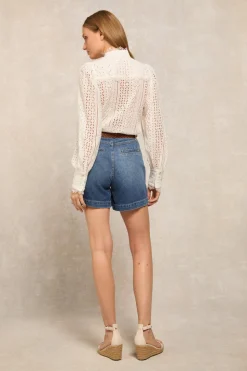 Utility Denim Shorts