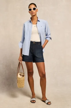 Utility Denim Shorts