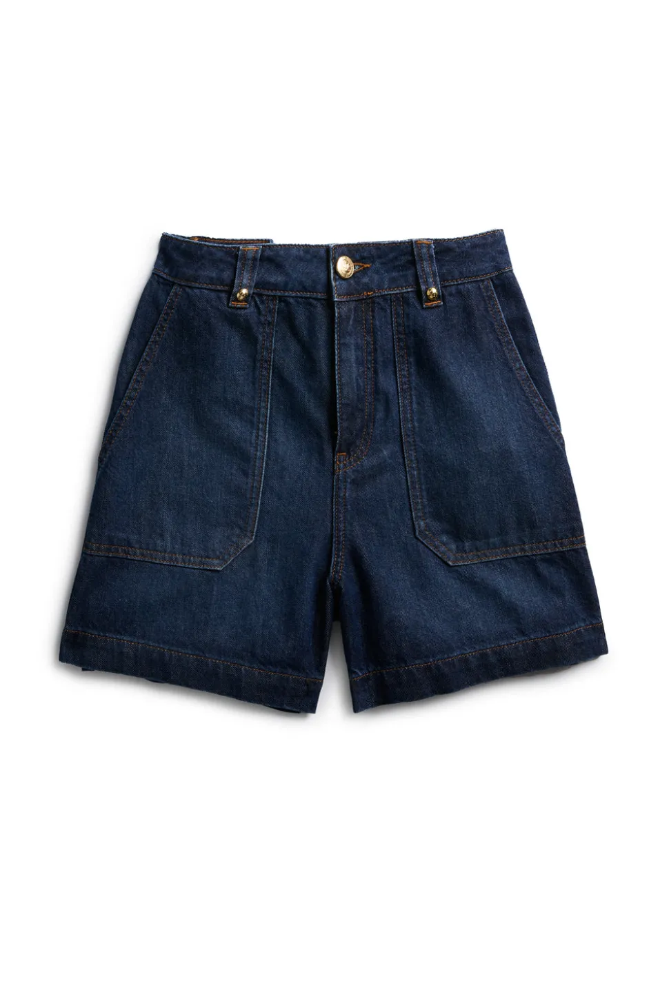 Utility Denim Shorts