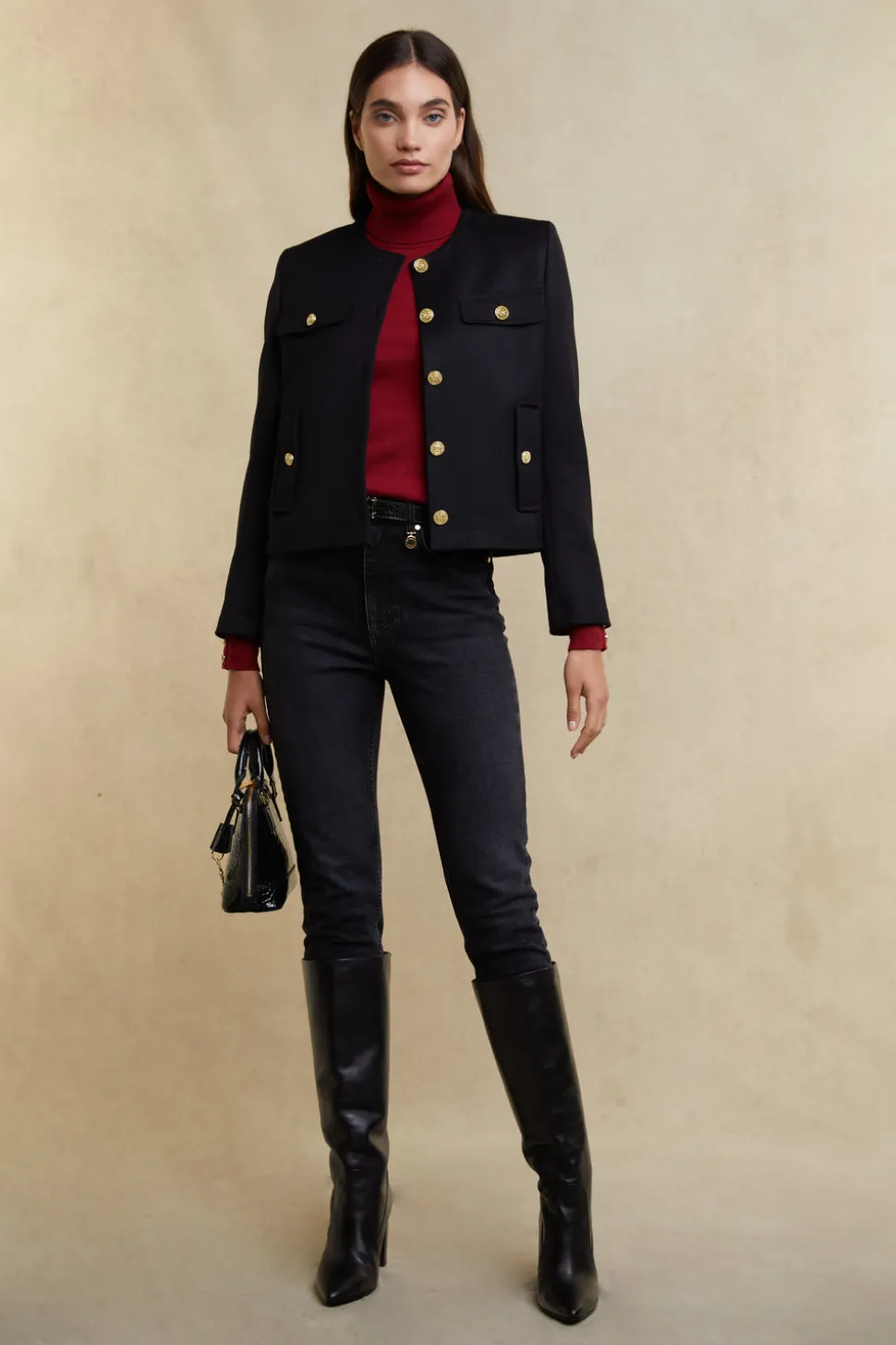 Victoria Cashmere Roll Neck
