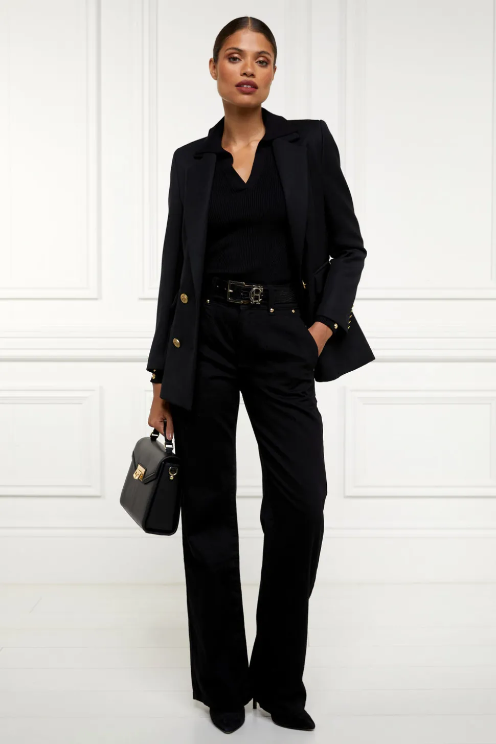 V-Neck Rib Top