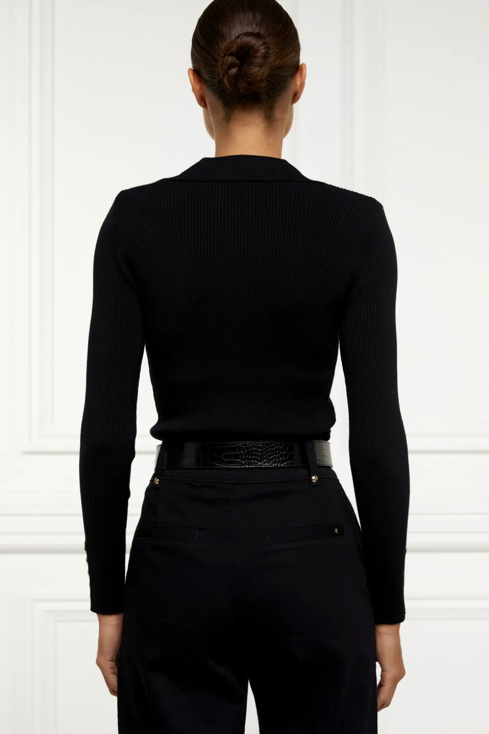 V-Neck Rib Top