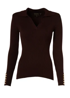 V-Neck Rib Top