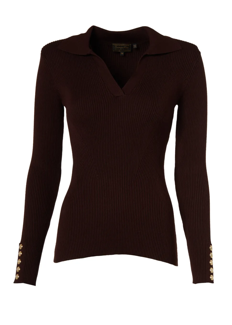 V-Neck Rib Top